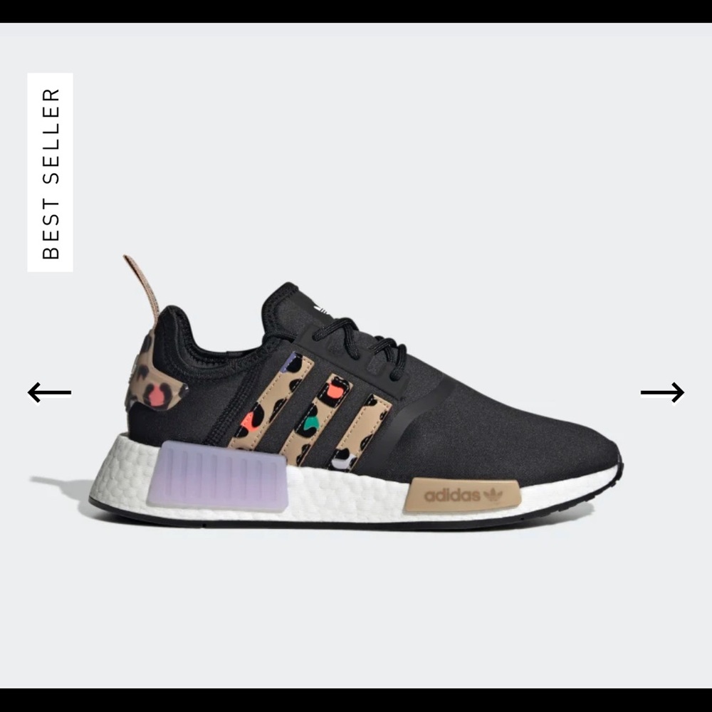 Adidas NMD_R1 black, animal print, NEW